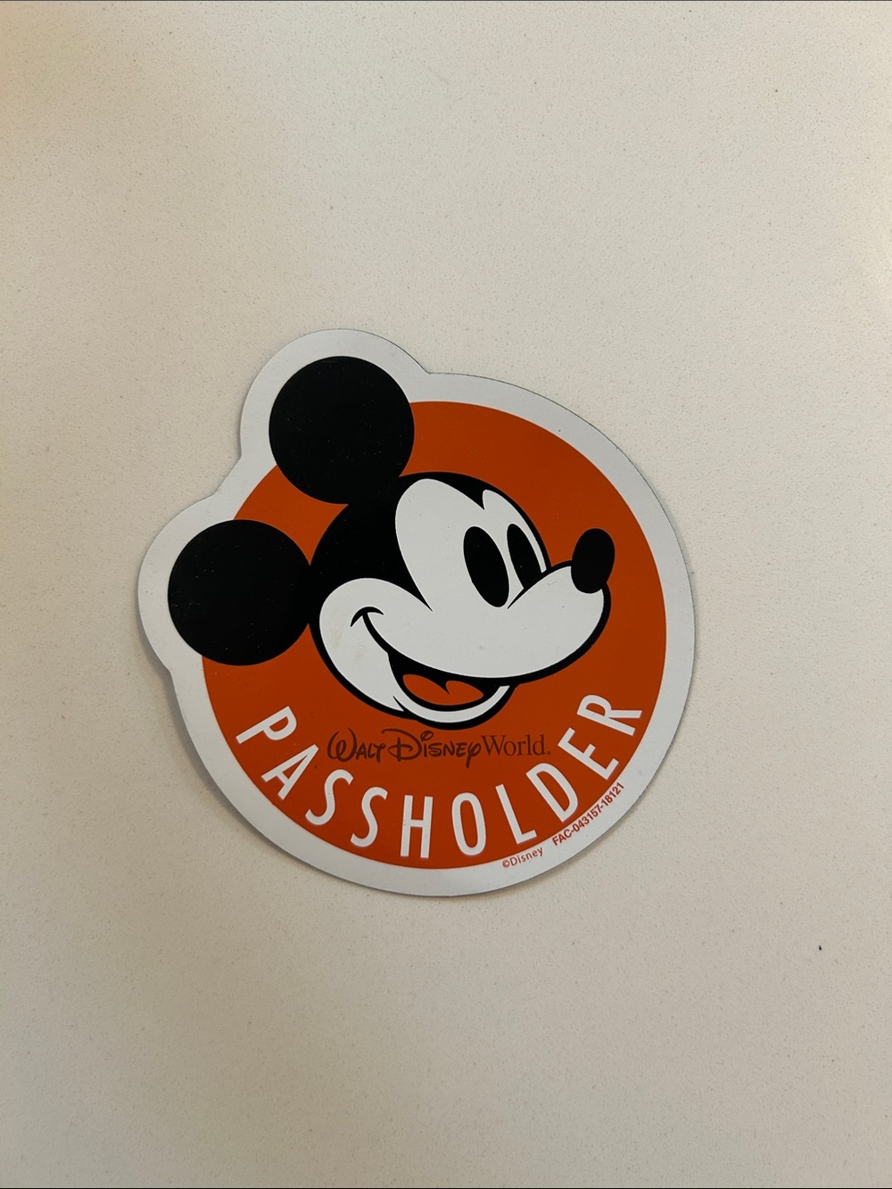 Disney Mickey Mouse Passholder Magnet